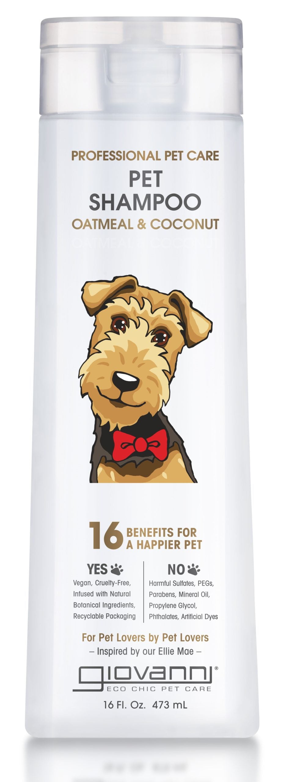 Giovanni Cosmetics - Professionelles Haustier-Shampoo - Haferflocken & Kokosnuss - 473ml