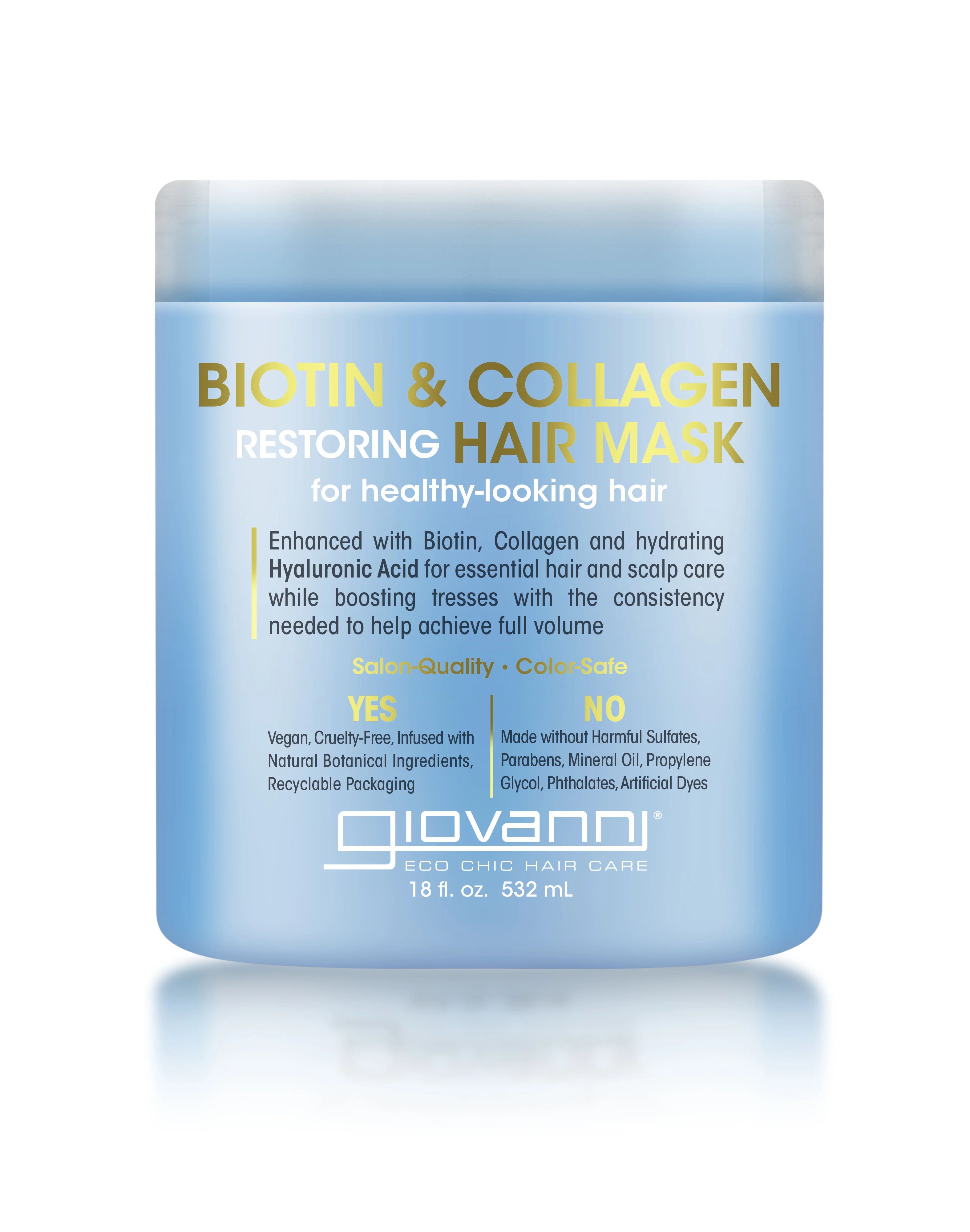 Giovanni Cosmetics – Wiederherstellende Haarmaske mit Biotin und Kollagen