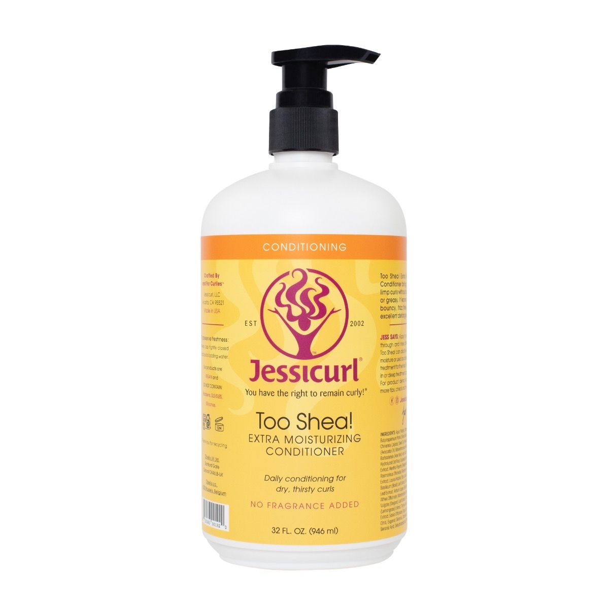 JessiCurl – Zu viel Shea! Extra feuchtigkeitsspendender Conditioner - 236 ml
