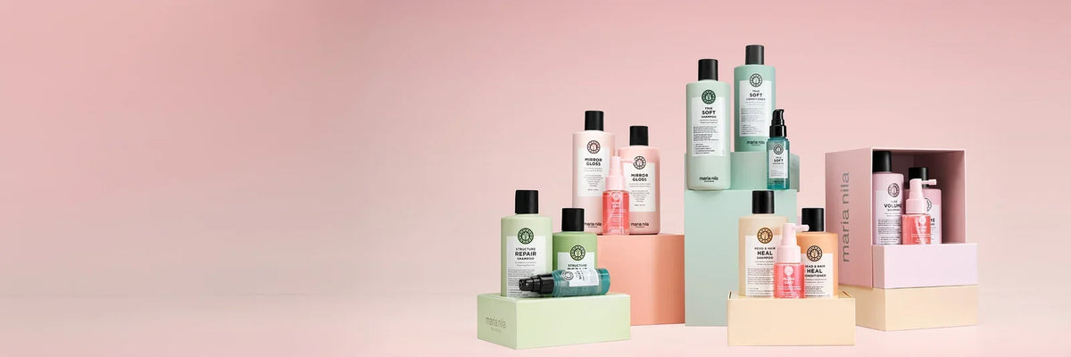 Maria Nila Beauty Boxes 2026 met Head & Hair Heal, Mirror Gloss, Pure Volume, Structure Repair en True Soft
