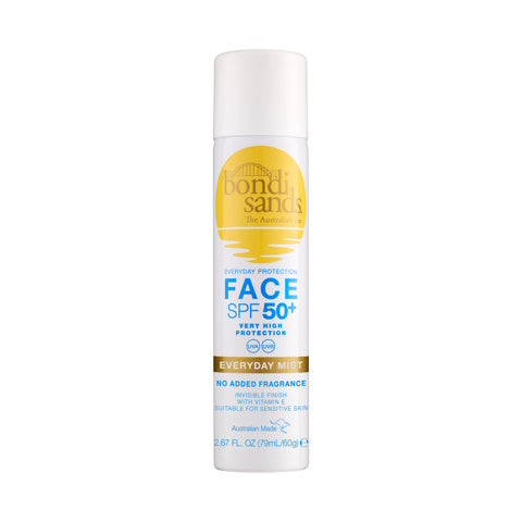Bondi Sands Everyday Face Mist SPF50+ Fragrance Free - 79 ml
