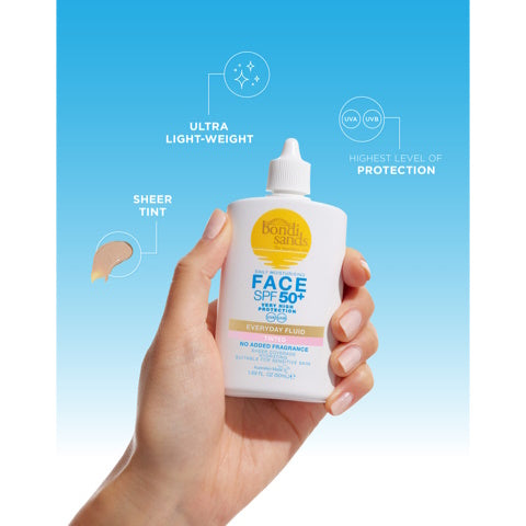 Bondi Sands Everyday Face Fluid Tinted SPF50+ Fragrance Free - 50 ml