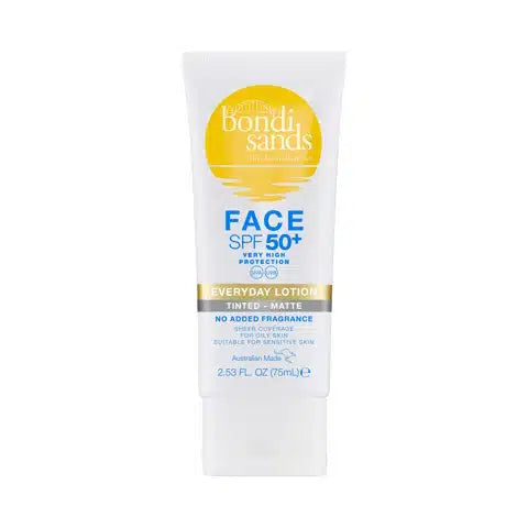 Bondi Sands Everyday Face Lotion Tinted-Matte SPF 50+ Fragrance Free - 75 ml