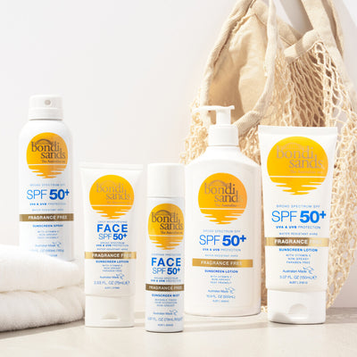 Bondi Sands Sunscreen Spray Mist Face SPF50+ Fragrance Free  - 79 ml