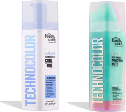 Bondi Sands Technocolor 1 Hour Express Selbstbräunungsschaum – Saphir – 200 ml + Technocolor Anwendungshandschuh