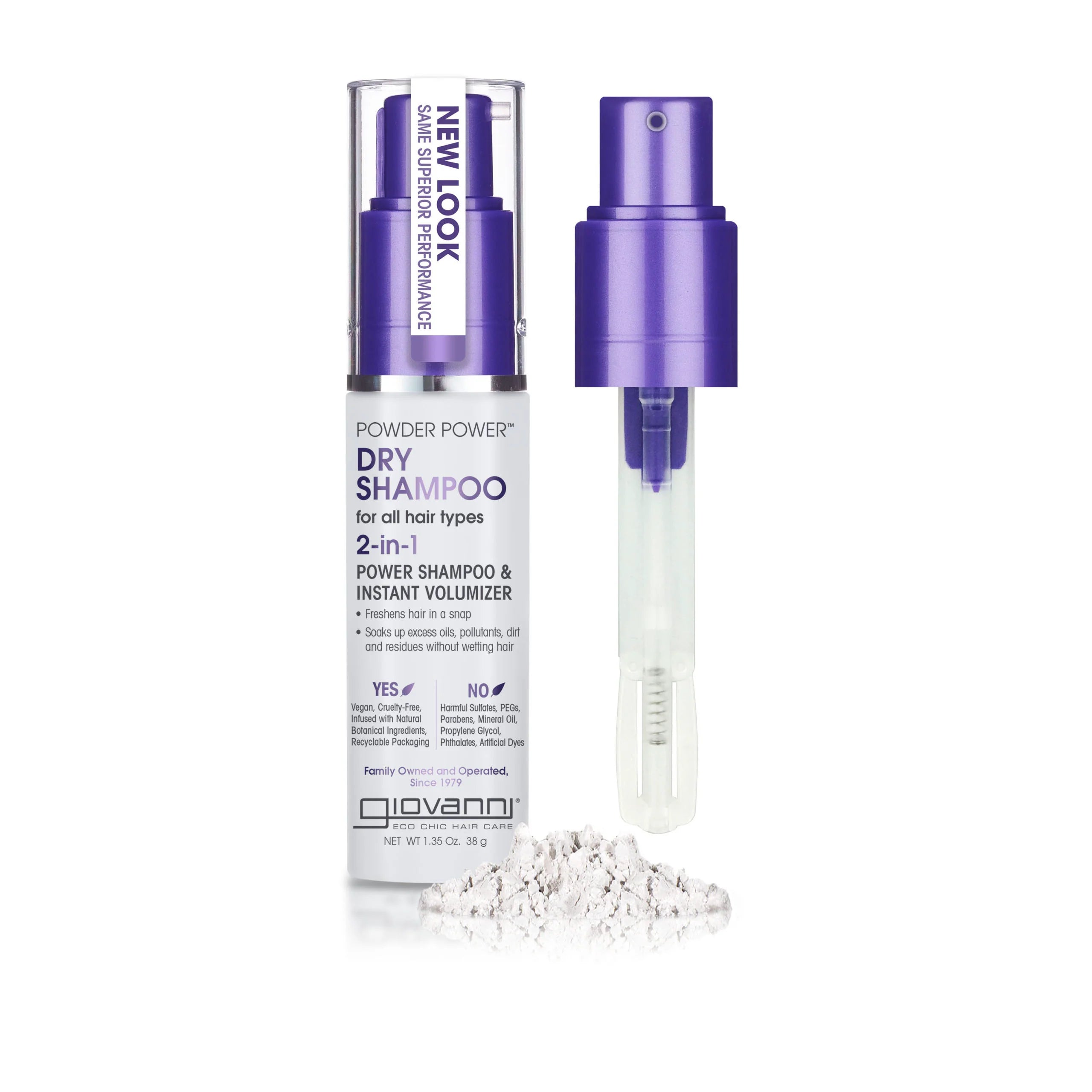 Giovanni Cosmetics - Powder Power Trockenshampoo für alle Haartypen - 48 Gramm
