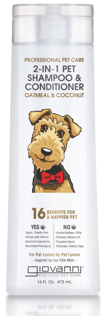 GC-Professional Pet 2-in-1 Shampoo & Conditioner - Oatmeal & Coconut - 473ml