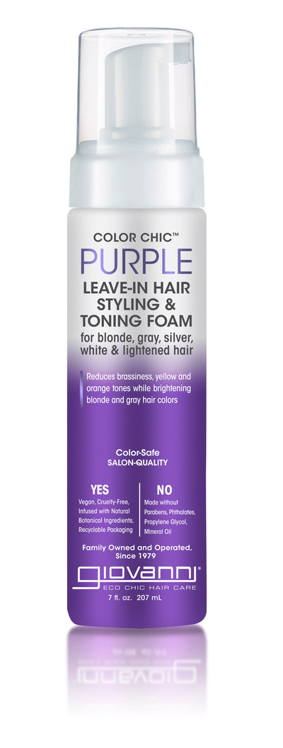 GC - Color Chic Purple Leave-In Hair Styling & Toning Foam - 207ml
