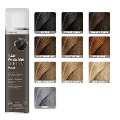 Hairfor2 Colorspray - 400 ml - Zwart