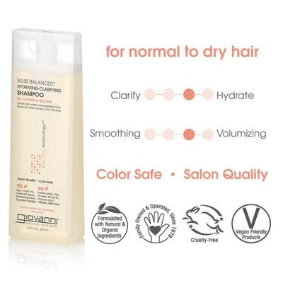 GC - 50/50 Balanced Hydrating-Clarifying Shampoo - 250 ml
