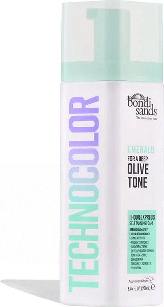 Bondi Sands Technocolor 1 Hour Express Selbstbräunungsschaum – Smaragd – 200 ml + Technocolor Anwendungshandschuh