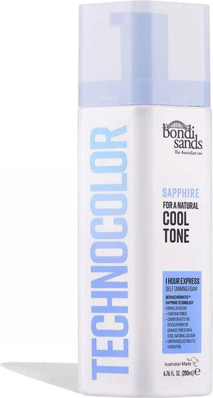 Bondi Sands Technocolor 1 Hour Express Selbstbräunungsschaum – Saphir – 200 ml + Technocolor Anwendungshandschuh