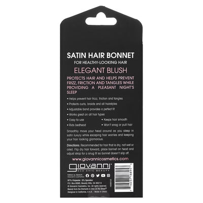 Giovanni Cosmetics - Elegante Satijnen (Slaap) Bonnet –  Roze
