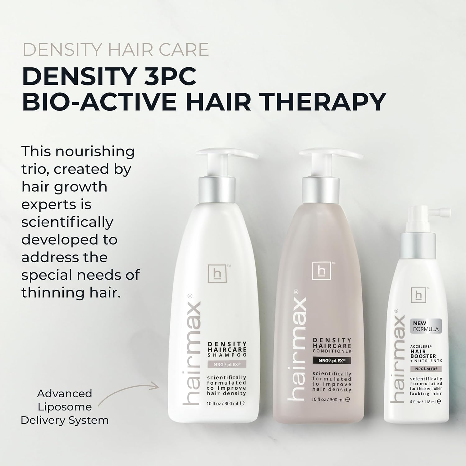 HairMax Density Booster Set (Shampoo + Spülung + Booster)