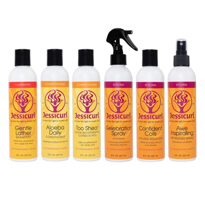 JessiCurl - Light & Luminous Collection - Island Fantasy - 6 x 237ml - speciaal voor fijne golven krullen
