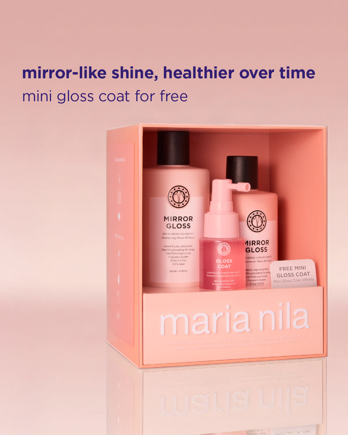 Maria Nila Mirror Gloss Beauty Box met mini Gloss Coat