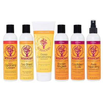 JessiCurl - Rich & Radiant Collection - Island Fantasy - 6 x 237ml - speciaal voor dikkere, droge krullen