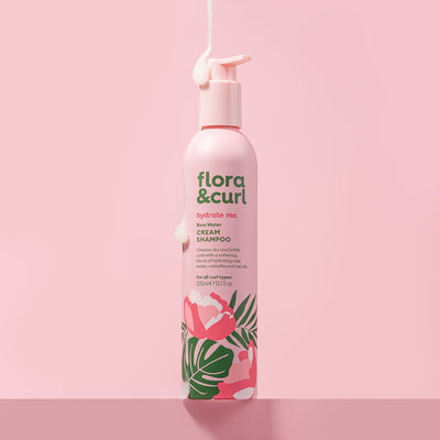 Flora & Curl Rose Water Cream Shampoo 300 ml, shampoo