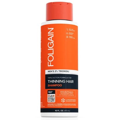 FOLIGAIN Haarpflegeset Mann - Shampoo + Spülung - (2x 473 ml)