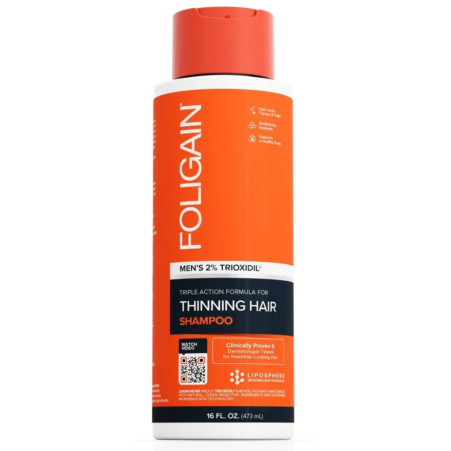 FOLIGAIN Haarpflegeset Mann - Shampoo + Spülung - (2x 473 ml)