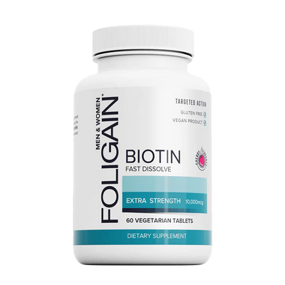 Foligain schnell auflösendes Biotin-Ergänzungsmittel 10.000 MCG