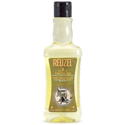 Reuzel 3-N-1 Tea Tree Shampoo, Conditioner, Body Wash - 1000 ml