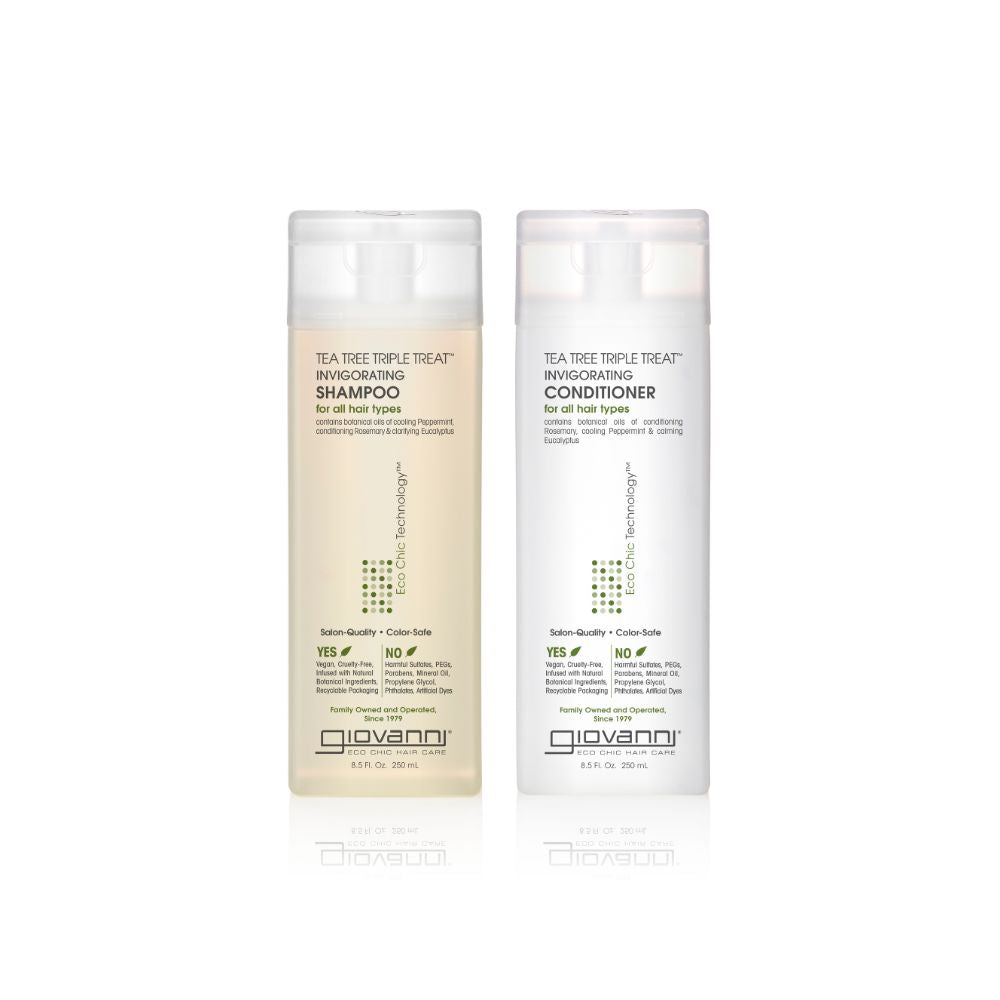 Giovanni Cosmetics - Tea Tree Hair Care Set - Shampoo & Conditioner