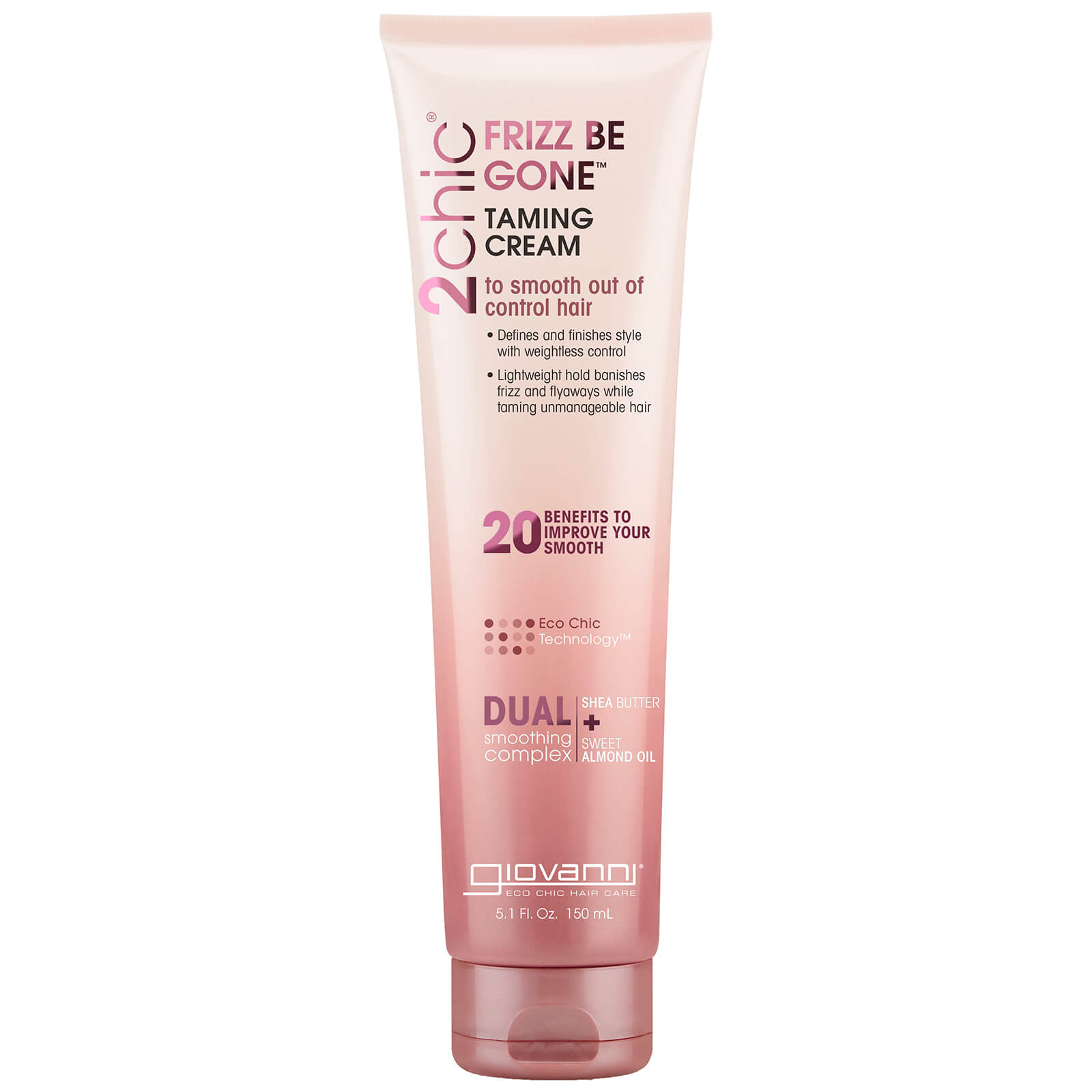 Giovanni Cosmetics - 2chic® - Frizz Be Gone Shea Butter &amp; Sweet Almond Oil Glättende Haarmaske 150 ml