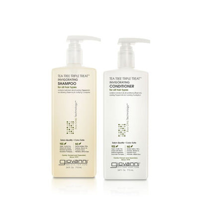 Giovanni Cosmetics – Teebaum-Haarpflegeset – Shampoo und Spülung