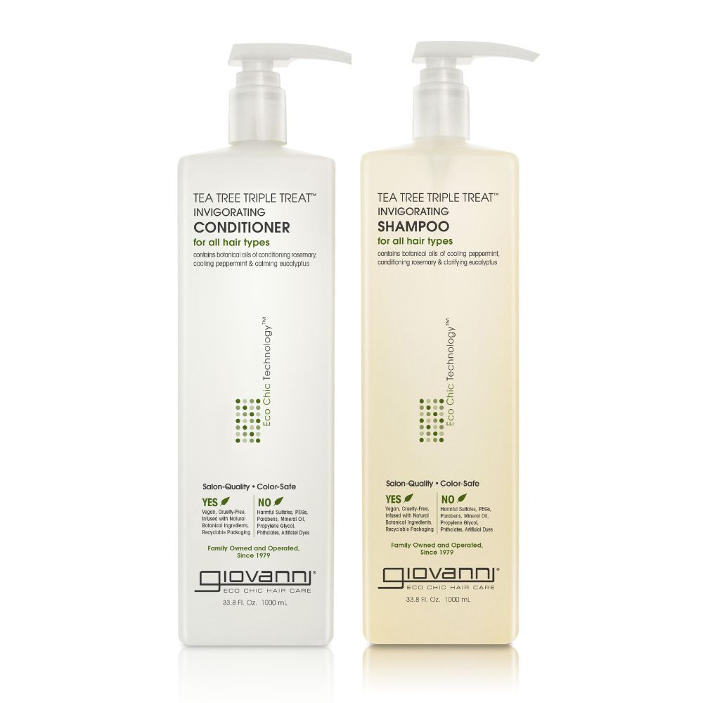 Giovanni Cosmetics – Teebaum-Haarpflegeset – Shampoo und Spülung