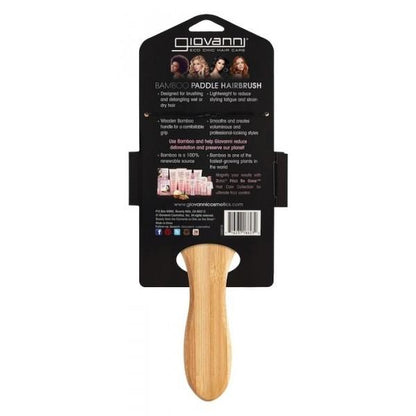 Giovanni Cosmetics - Bamboo Paddle Hair Brush with Nylon Bristles