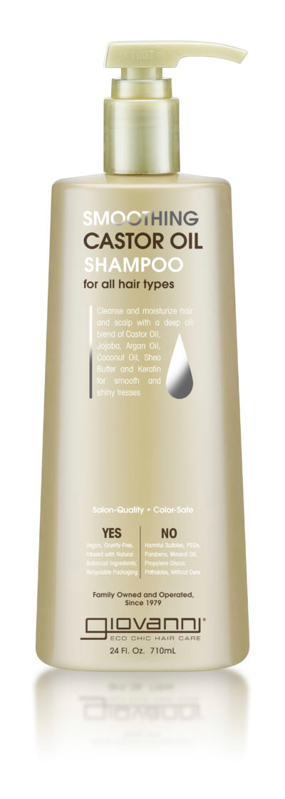 Giovanni Cosmetics - Glättendes Rizinusöl-Shampoo