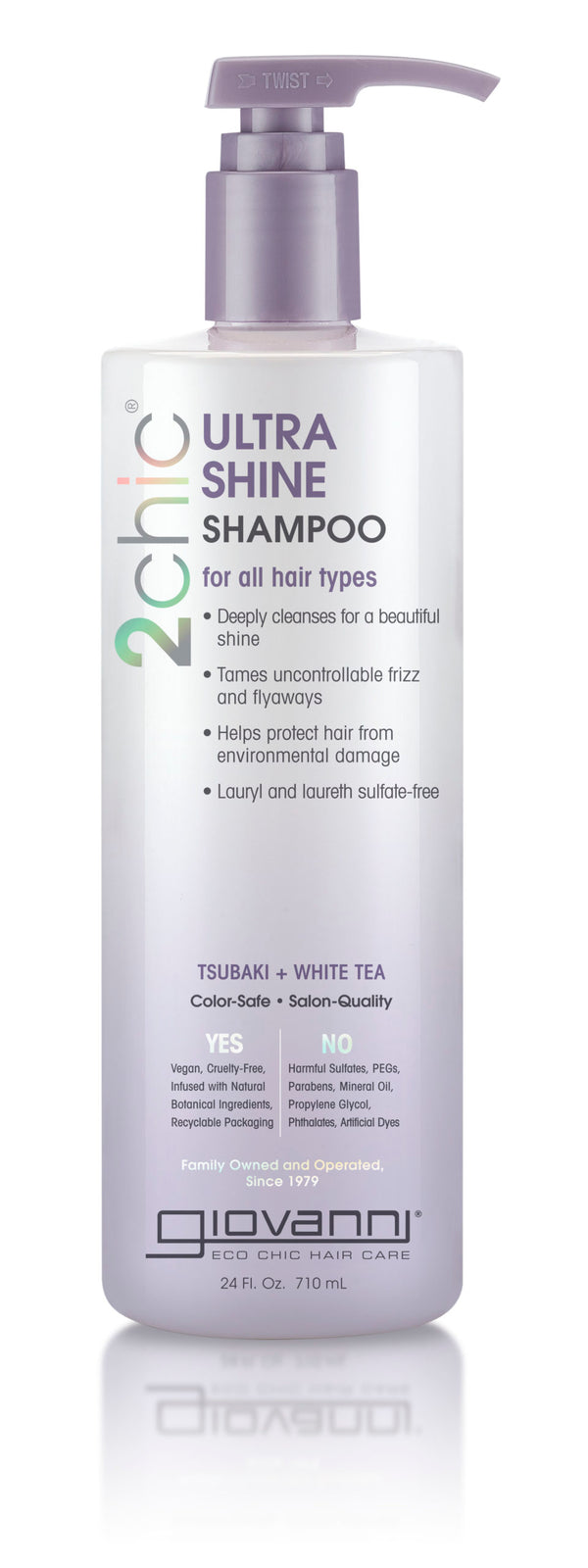 Giovanni Cosmetics 2chic – Ultra-Glanz-Shampoo mit Tsubaki und weißem Tee