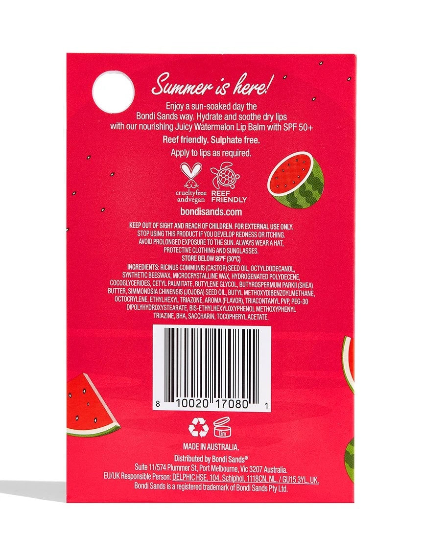 Lippenbalsam Wassermelone Spf50 -10gr