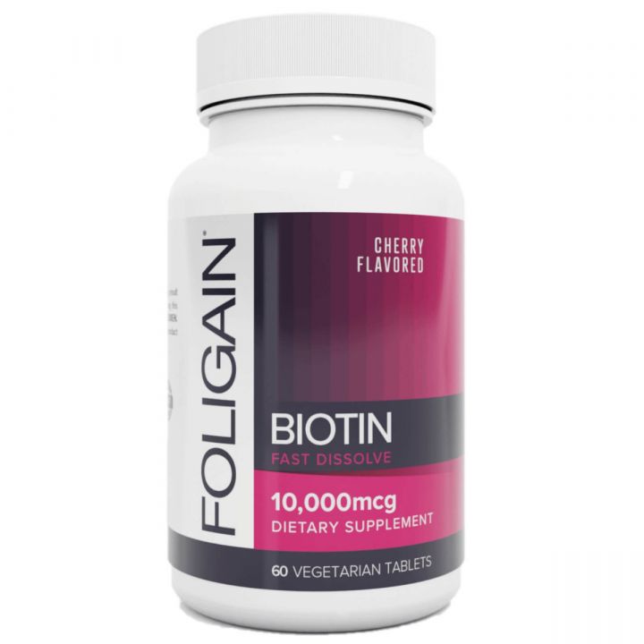 Foligain schnell auflösendes Biotin-Ergänzungsmittel 10.000 MCG