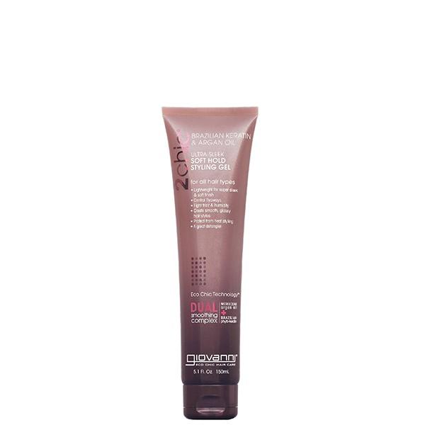Giovanni Cosmetics - 2chic® - Ultra-Sleek Soft Hold Styling Gel with Brazilian Keratin & Argan Oil 150 ml