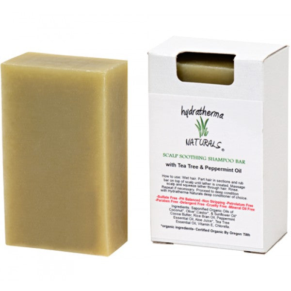 Hydratherma Naturals – Bio-Shampoo-Riegel zur Beruhigung der Kopfhaut, 110 g